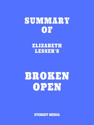 cover image of Summary of Elizabeth Lesser's Broken Open